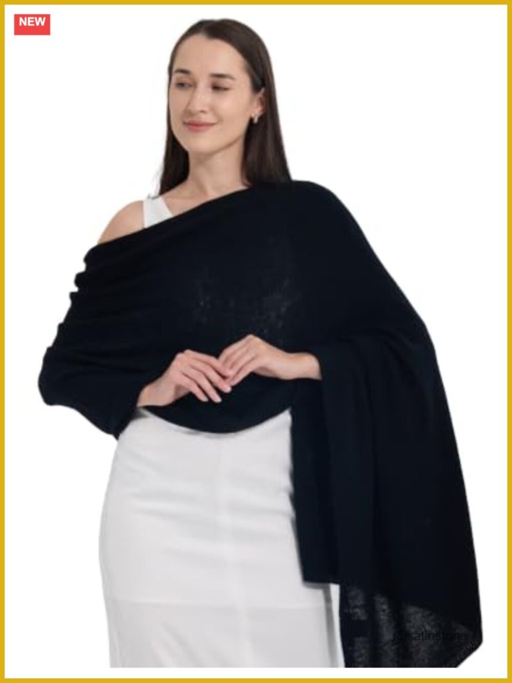 Cashmere Wool Blend Wrap Women Extra Large Soft Scarf Stole Warm Pashmina Shawl